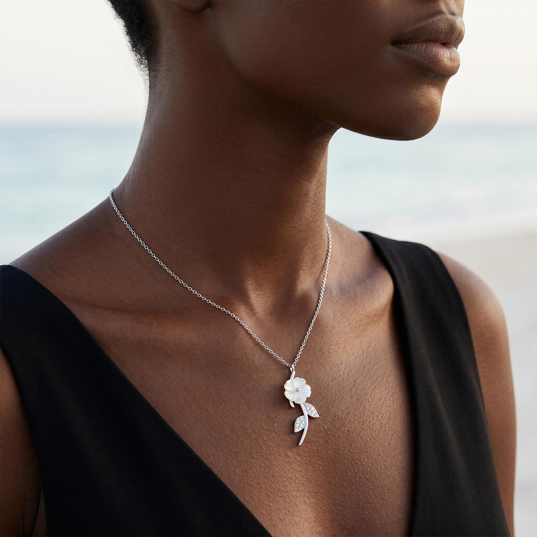 Magnolia Rose Necklace
