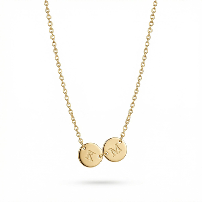 Tiny Discs Combination Necklace