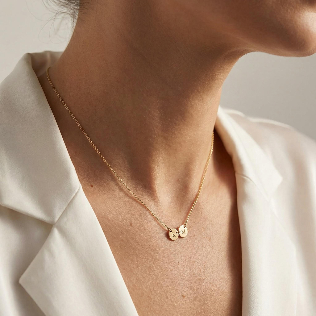 Tiny Discs Combination Necklace