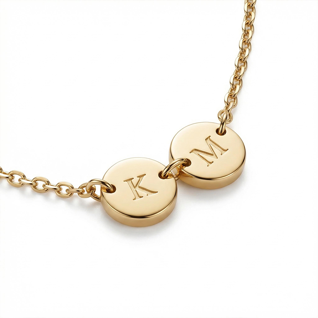 Tiny Discs Combination Necklace