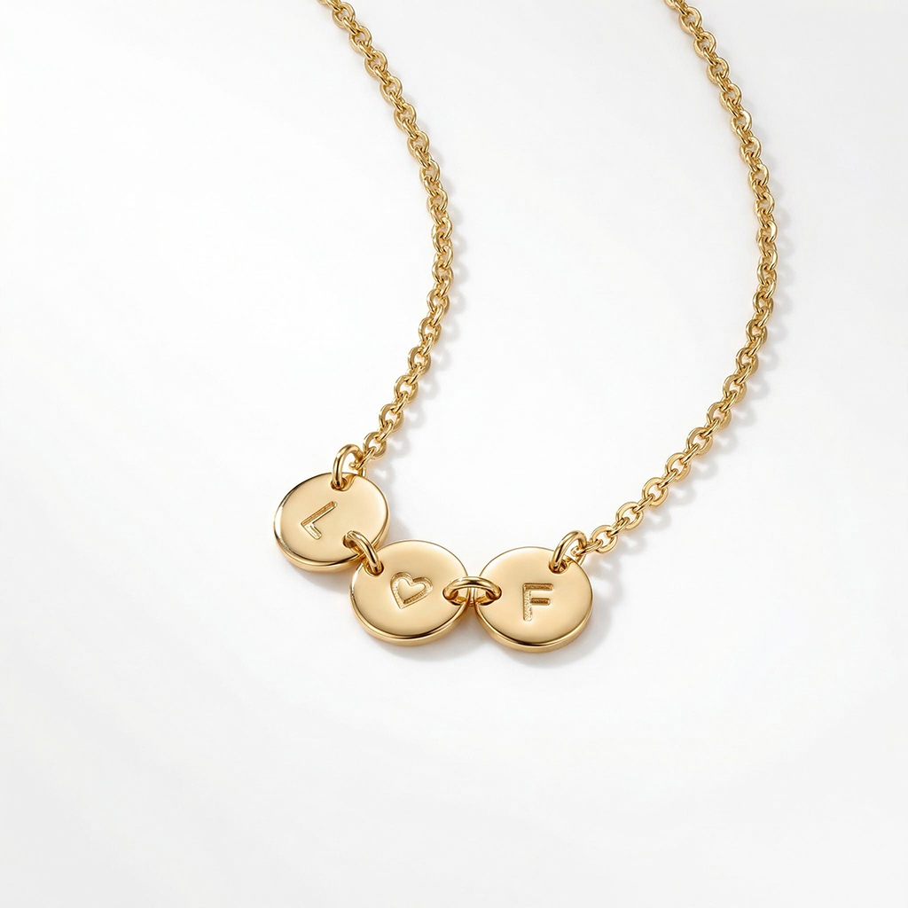 Tiny Discs Combination Necklace