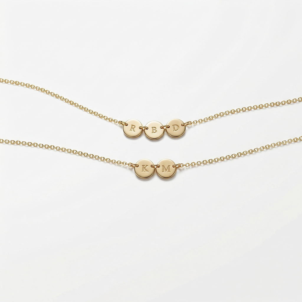 Tiny Discs Combination Necklace