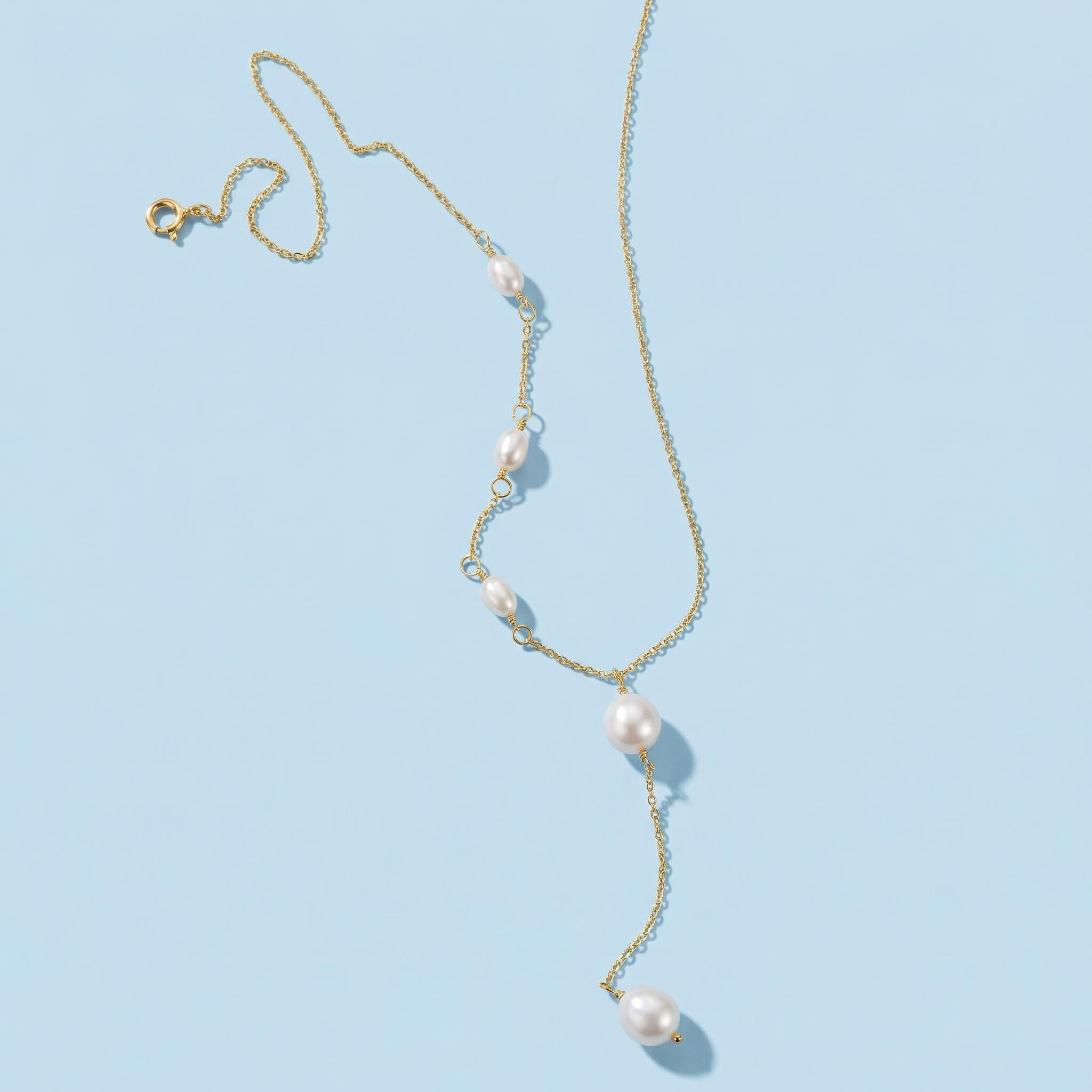 Pearl Lariat Necklace