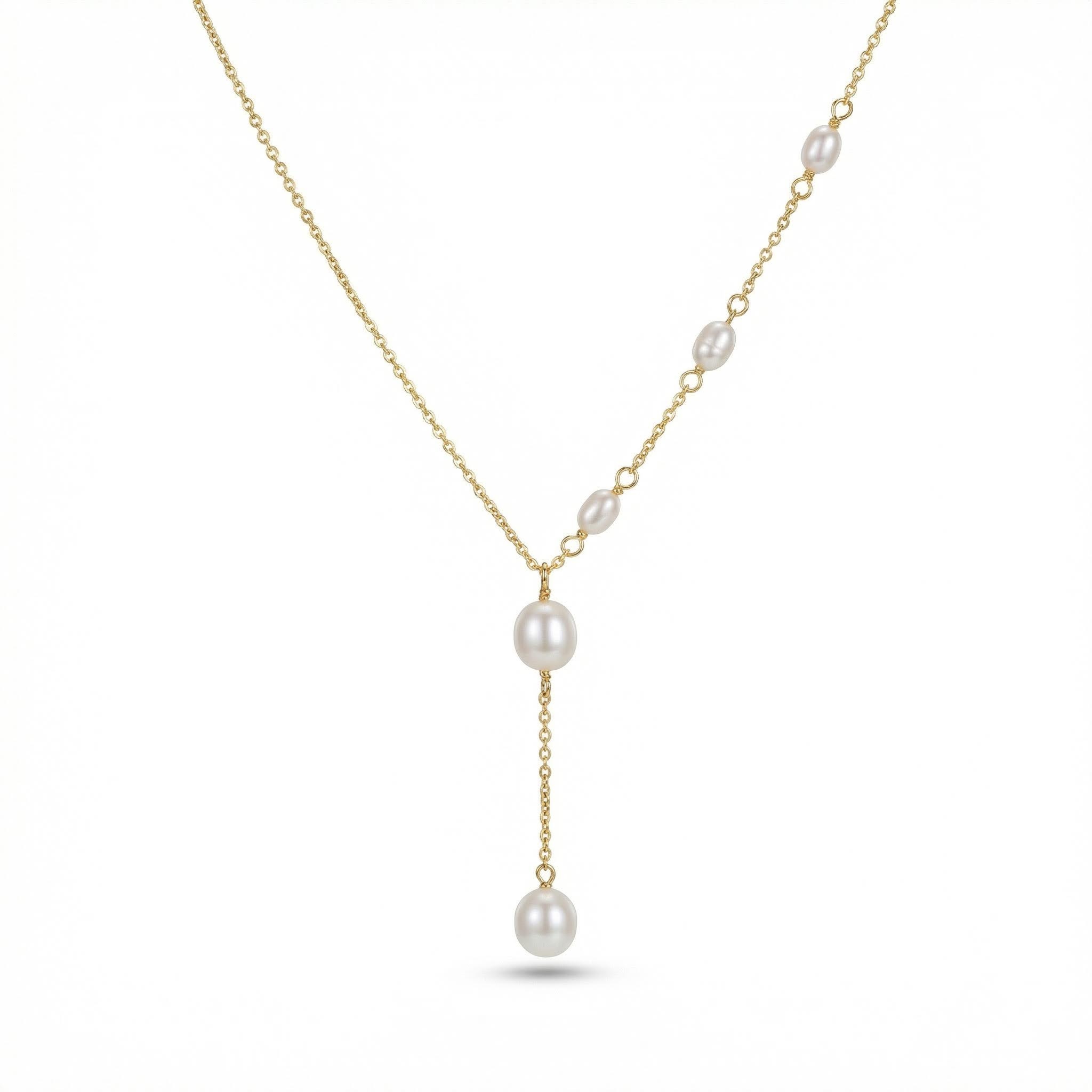 Pearl Lariat Necklace