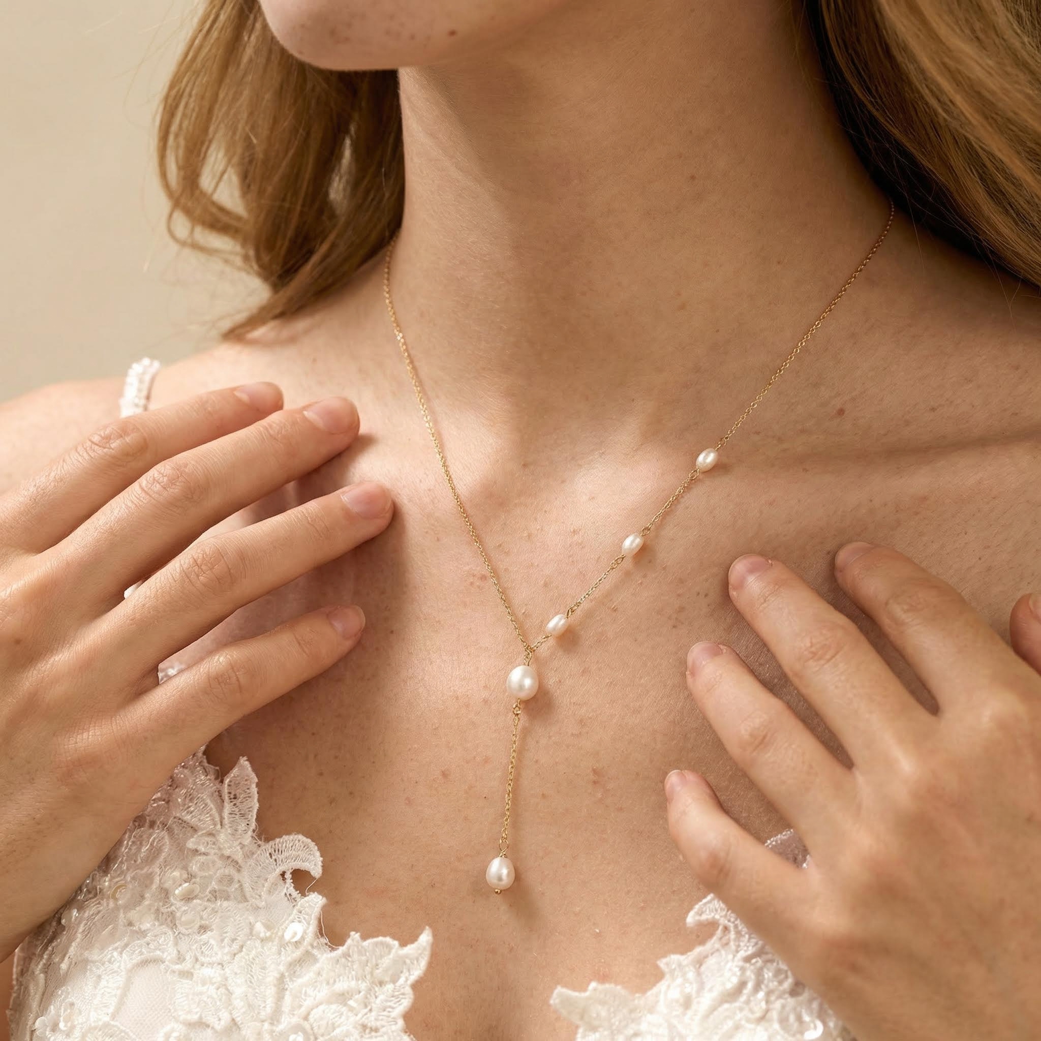 Pearl Lariat Necklace