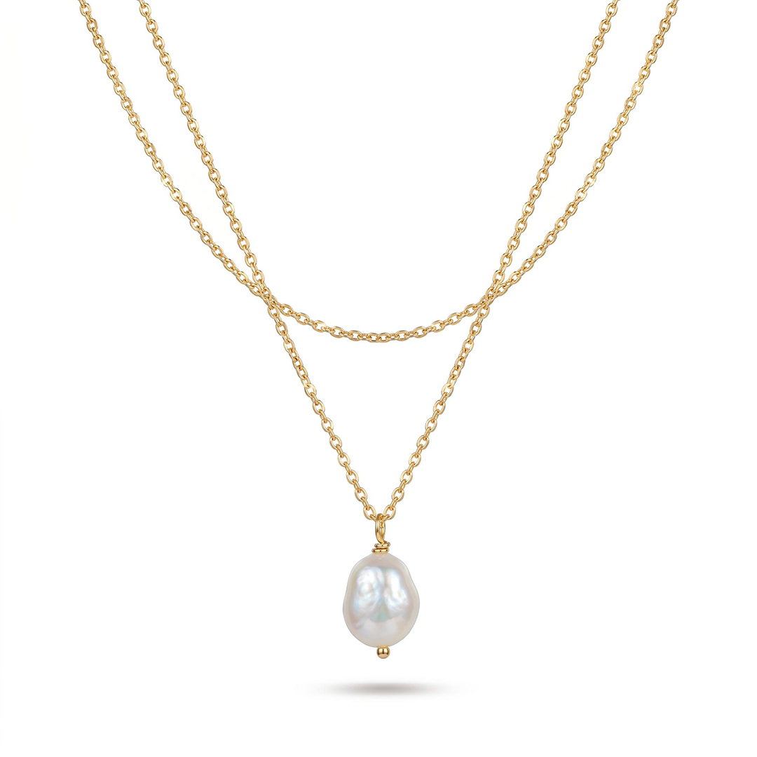 Double Layer Pearl Necklace