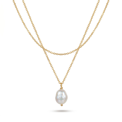 Double Layer Pearl Necklace