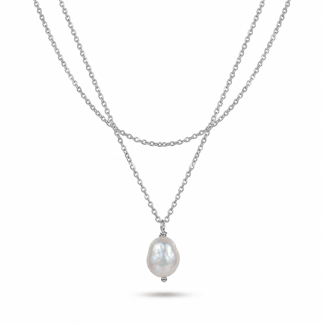 Double Layer Pearl Necklace