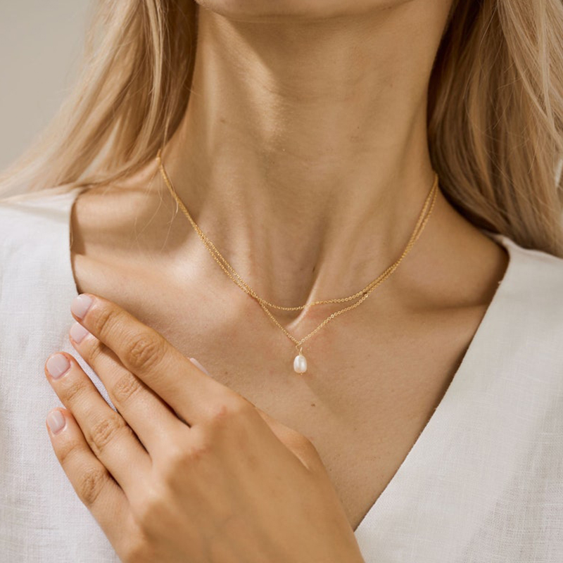 Double Layer Pearl Necklace