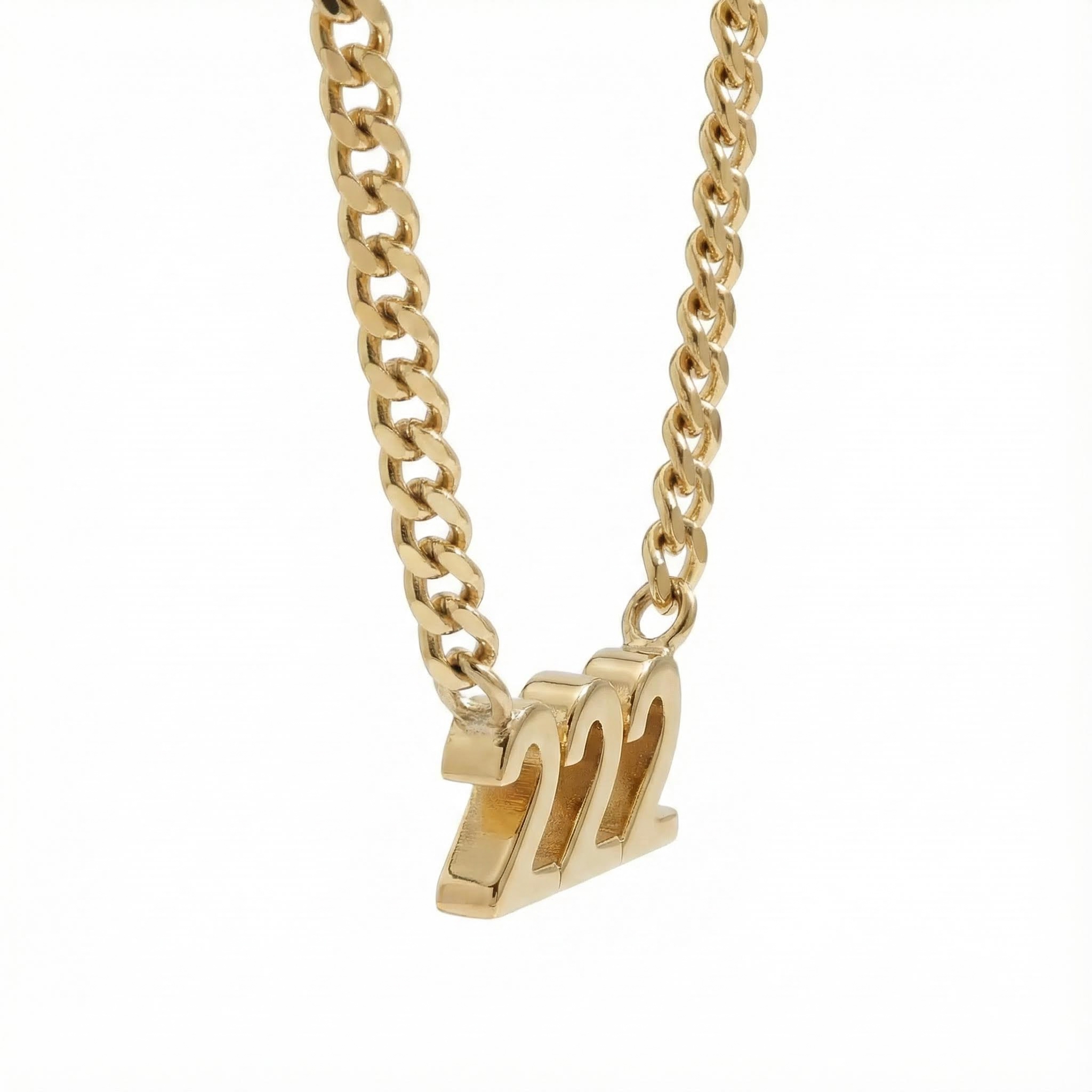 Angel Number Nameplate Necklace