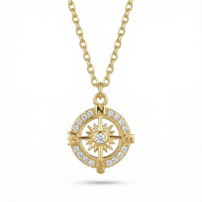 Diamond Compass Necklace