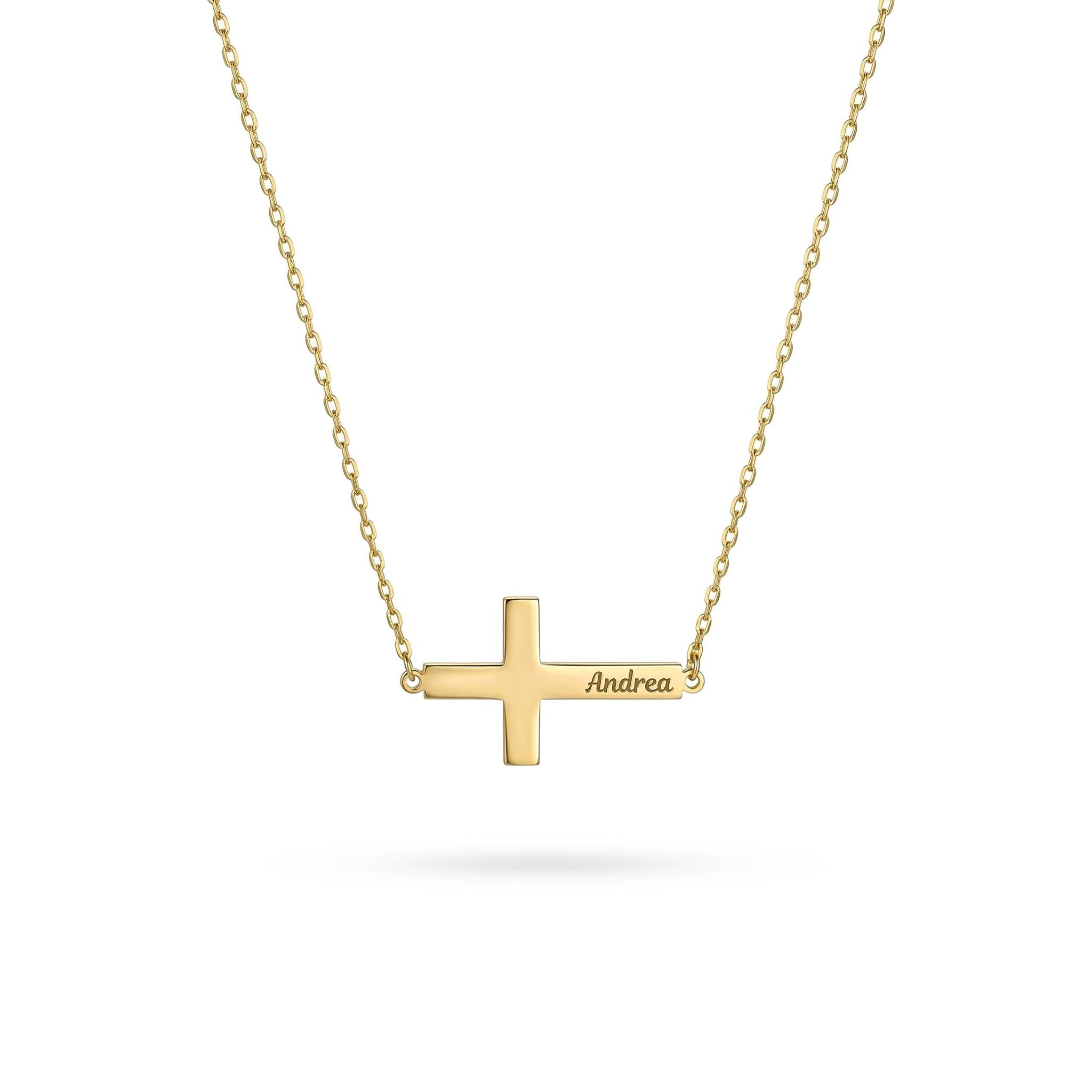 Personalized Cross Name Necklace