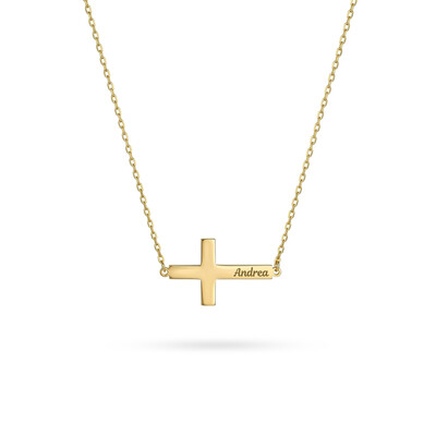 Personalized Cross Name Necklace