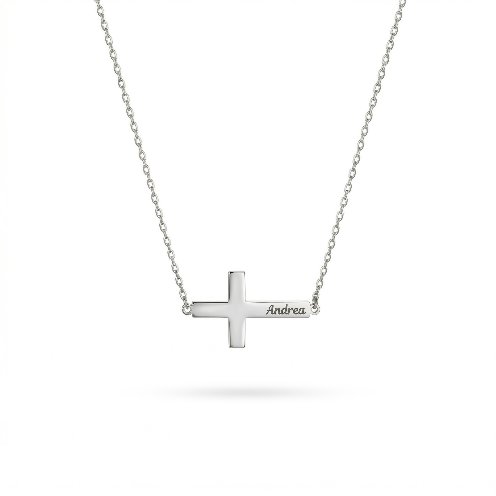 Personalized Cross Name Necklace