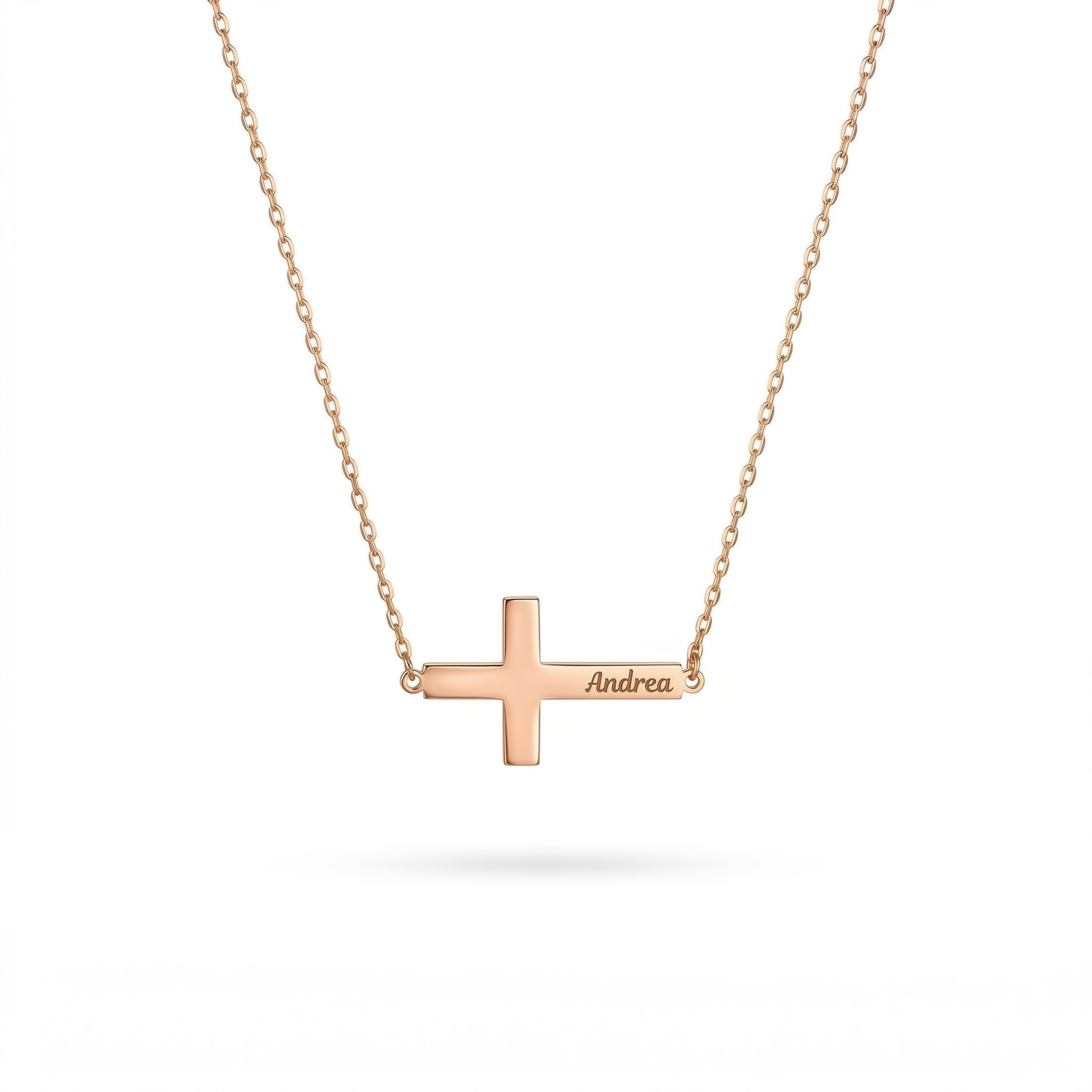 Personalized Cross Name Necklace