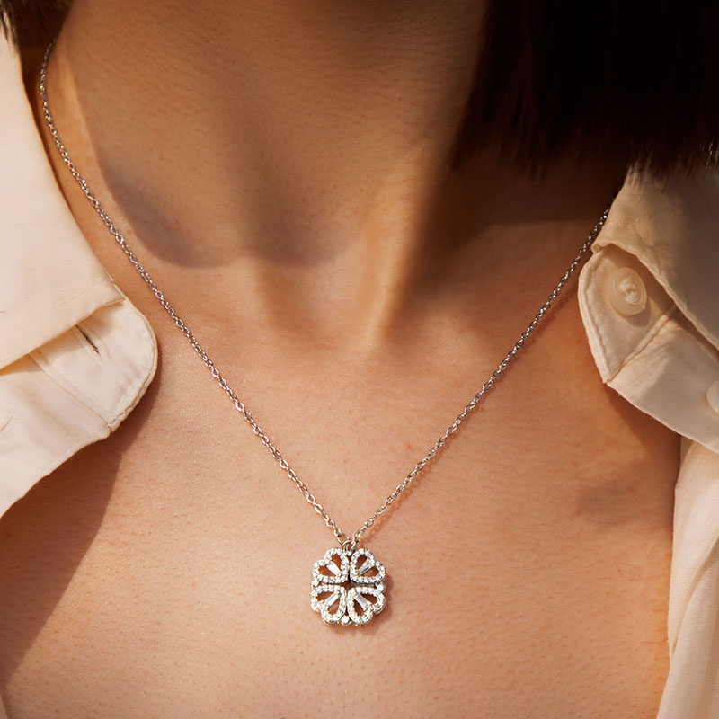 Detachable Four-Leaf Clover Necklace