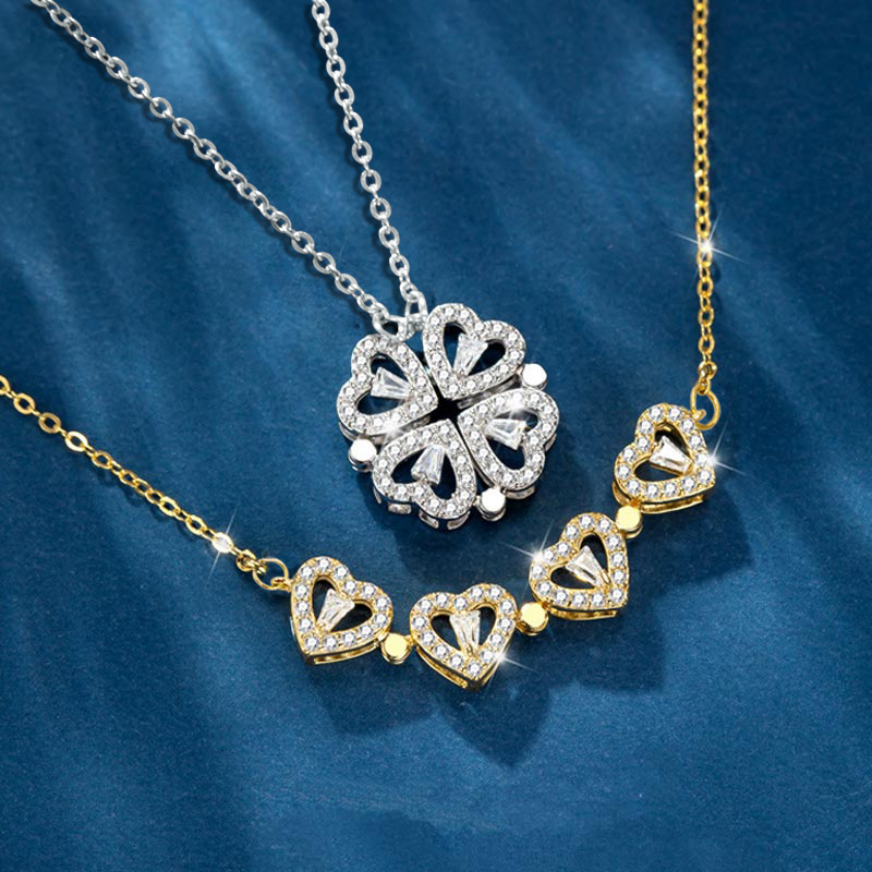 Detachable Four-Leaf Clover Necklace Detachable Four-Leaf Clover Necklace