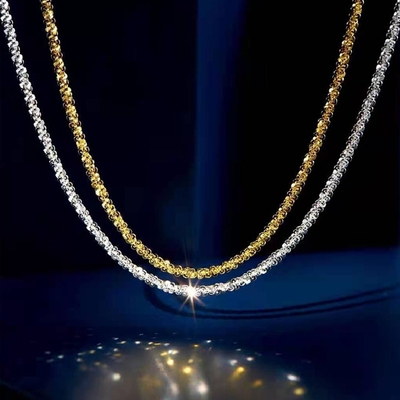 Sparkling Gypsophila Necklace