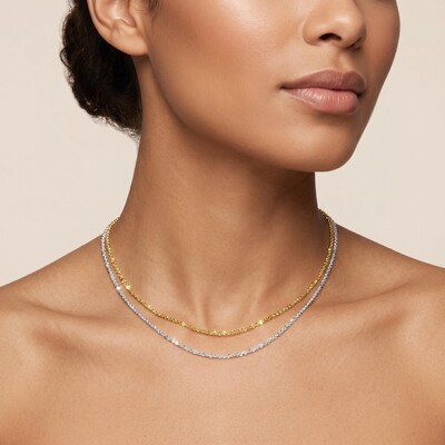 Sparkling Gypsophila Necklace