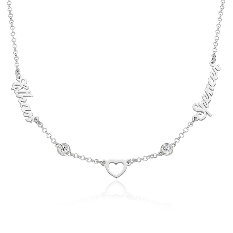 Heart Double Name Necklace