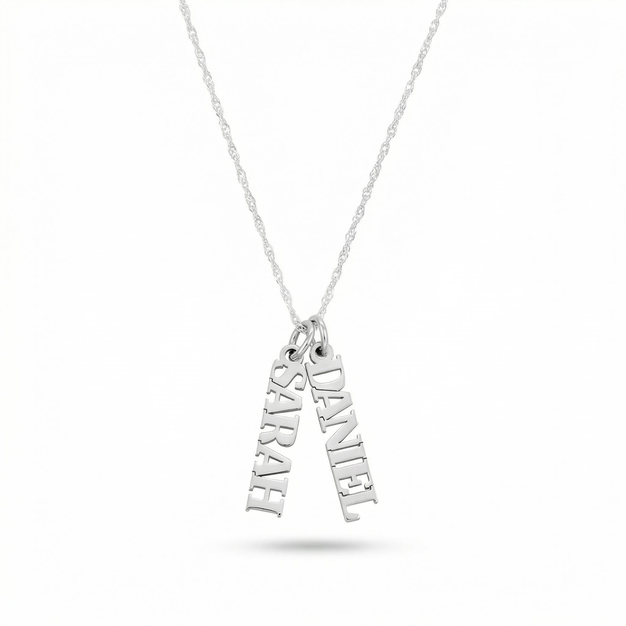 Multiple Vertical Name Necklace
