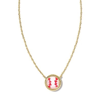Baseball Pendant Necklace