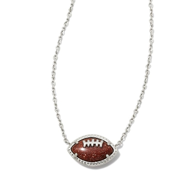 Rugby Football Pendant Necklace