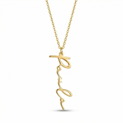 Customized Vertical Name Necklace