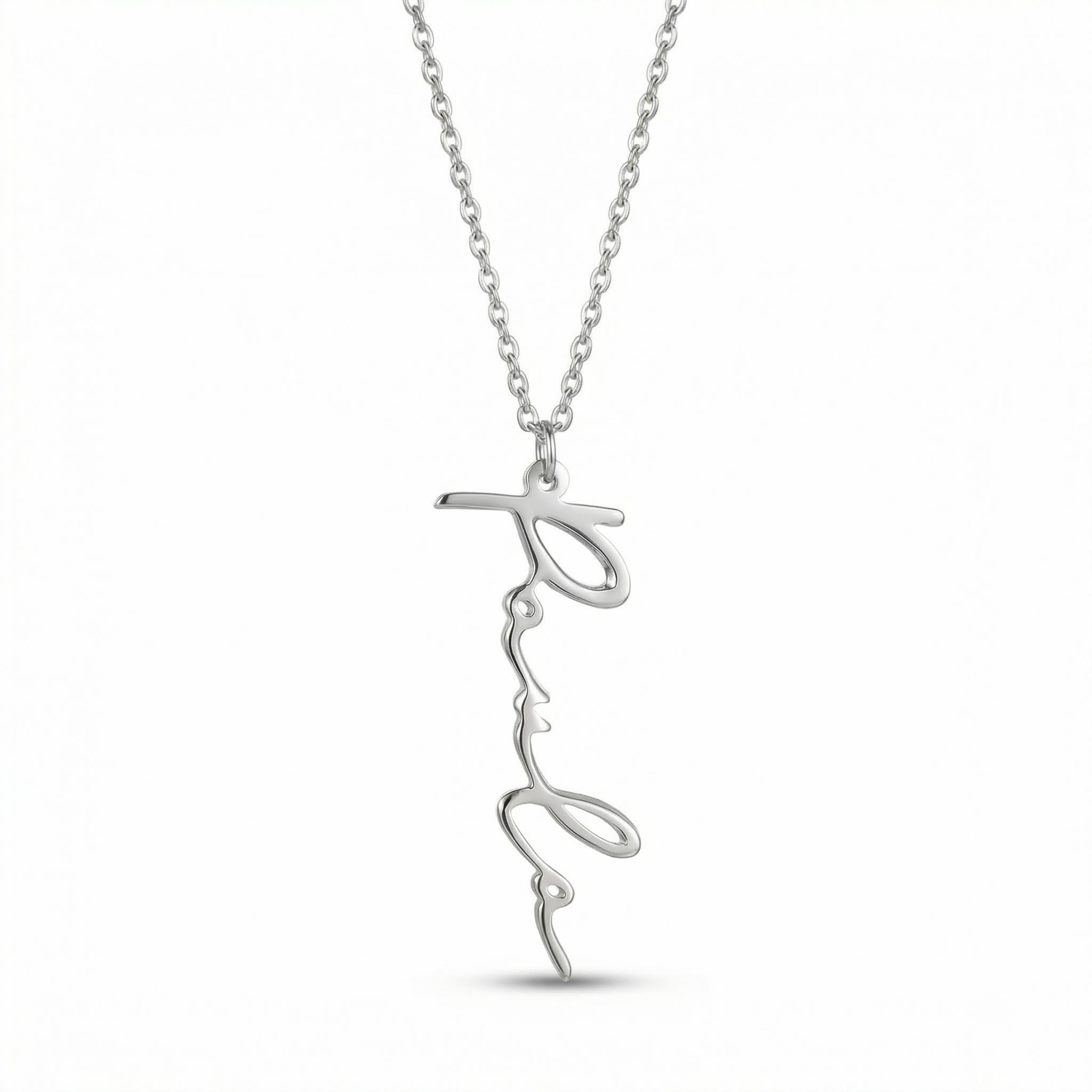 Customized Vertical Name Necklace