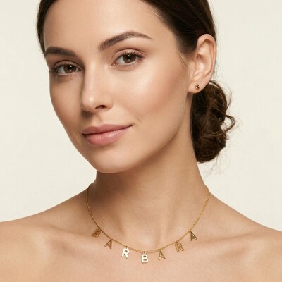 Personalized Letter Charms Necklace