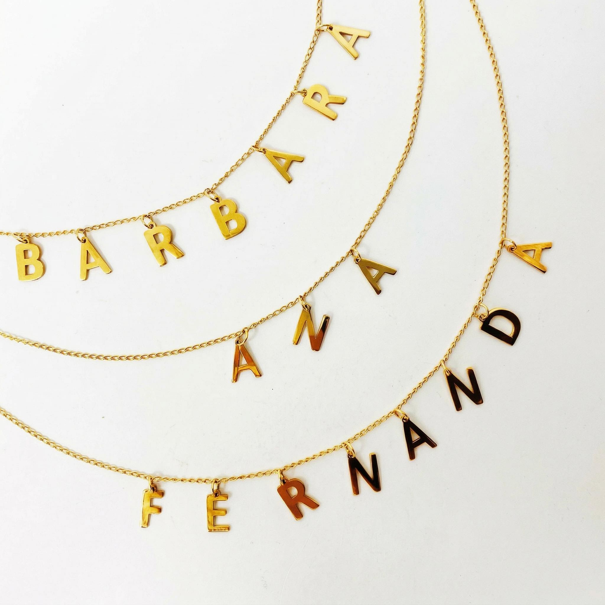 Personalized Letter Charms Necklace