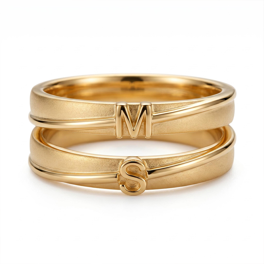 Personalized Initial/Couple Rings - 1pcs