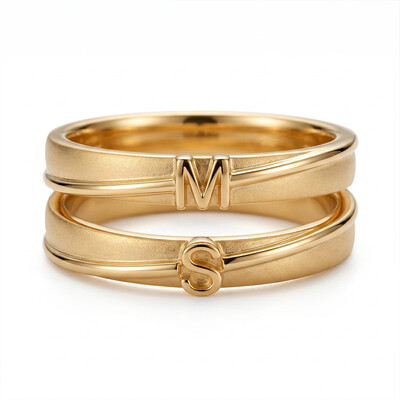 Personalized Initial/Couple Rings - 1pcs