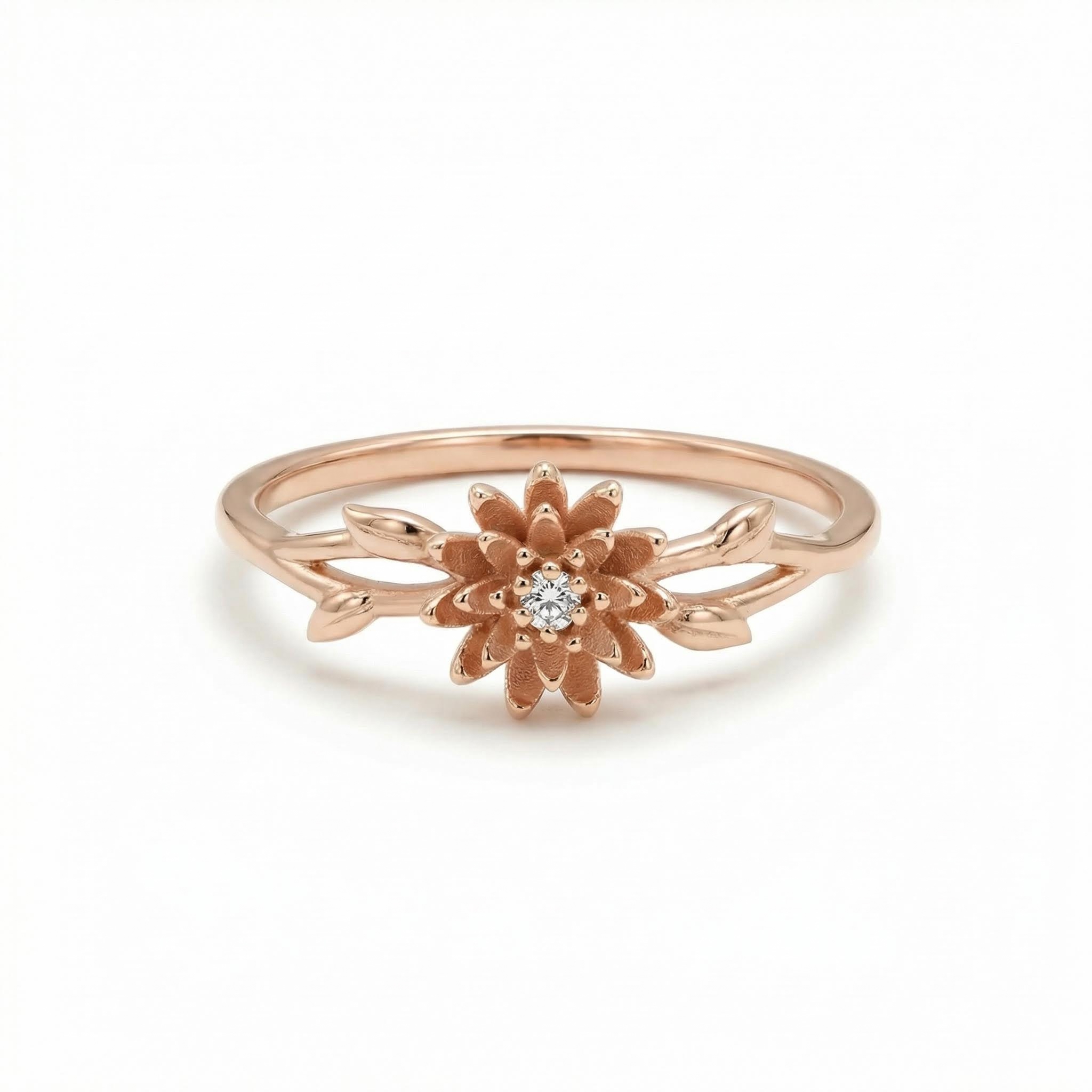 Personalized Birth Flower Ring