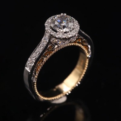 Diamond Crown Engagement Ring