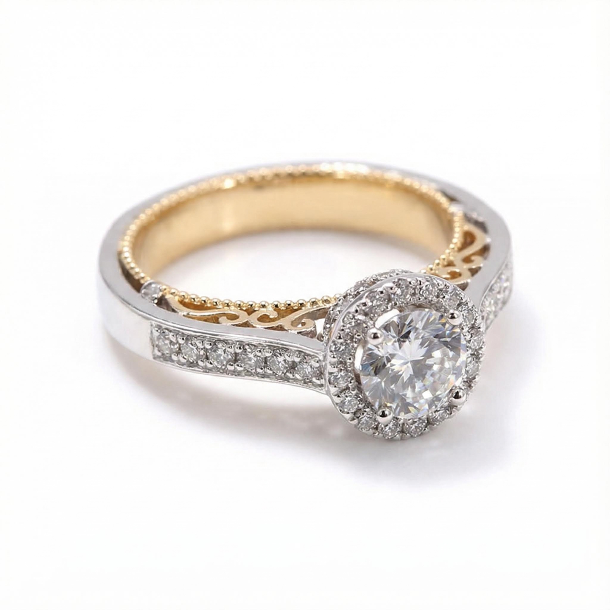 Diamond Crown Engagement Ring Diamond Crown Engagement Ring