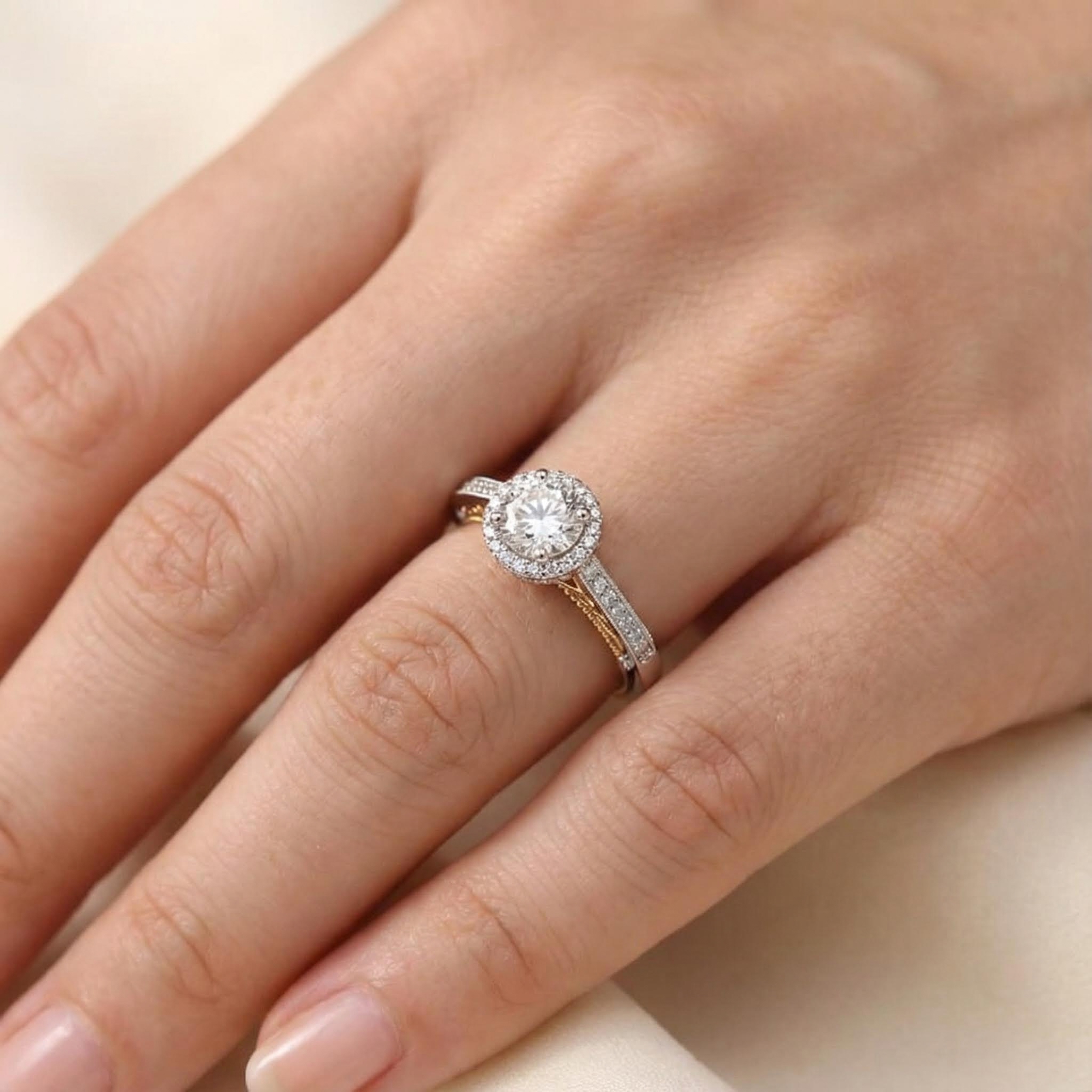 Diamond Crown Engagement Ring Diamond Crown Engagement Ring