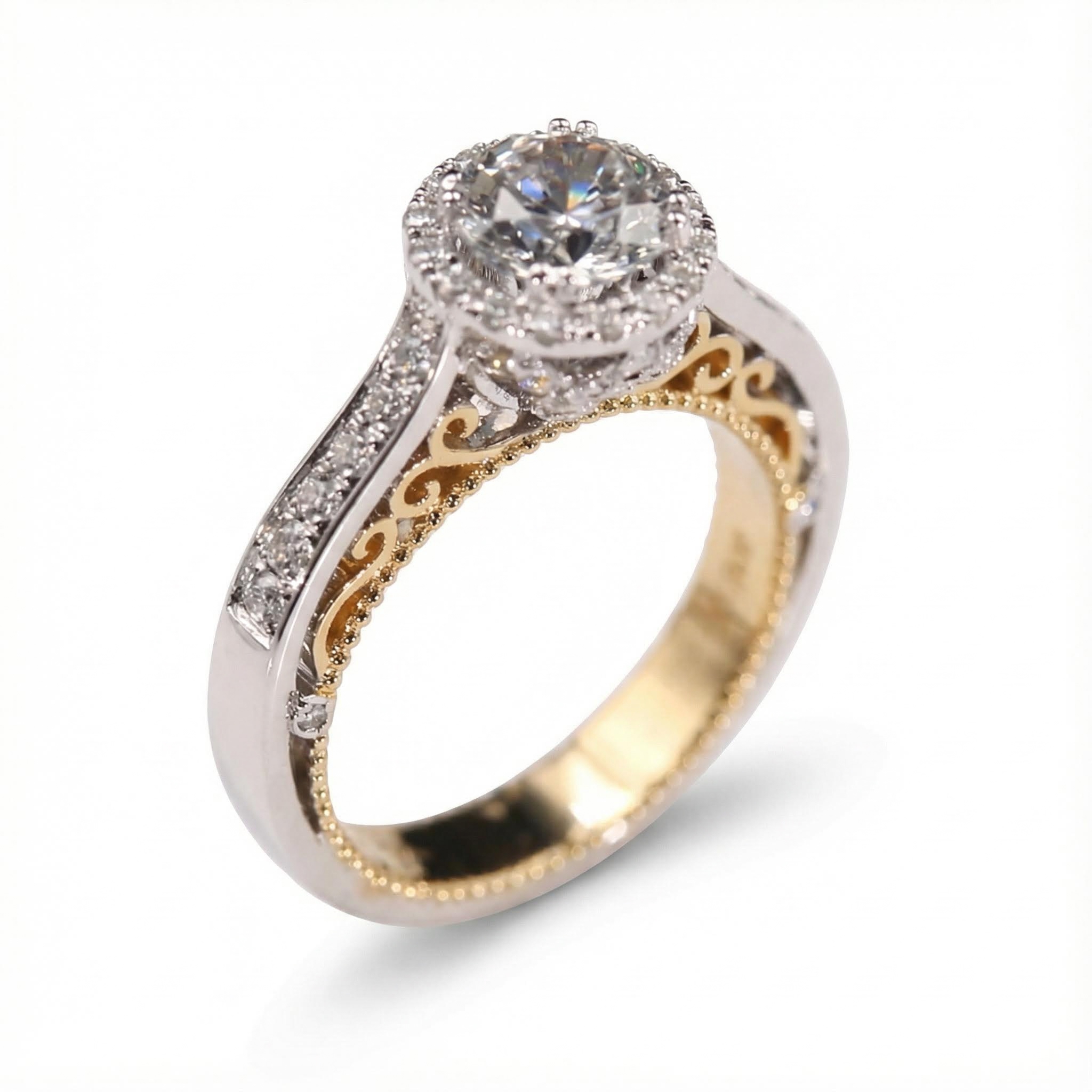 Diamond Crown Engagement Ring Diamond Crown Engagement Ring