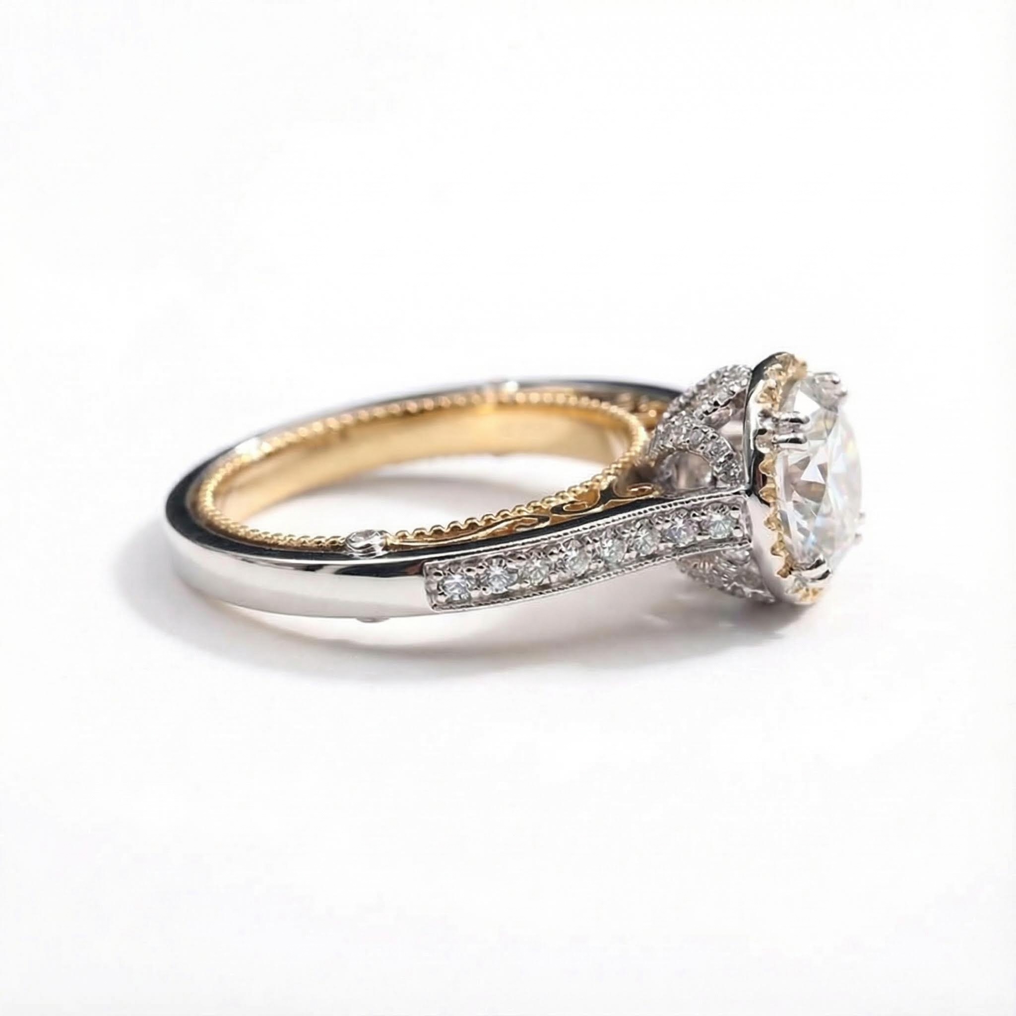 Diamond Crown Engagement Ring Diamond Crown Engagement Ring