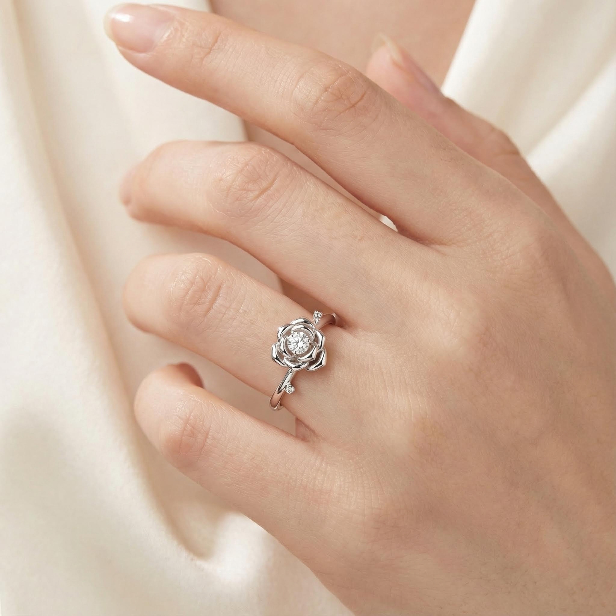 Diamond Camellia Ring Diamond Camellia Ring