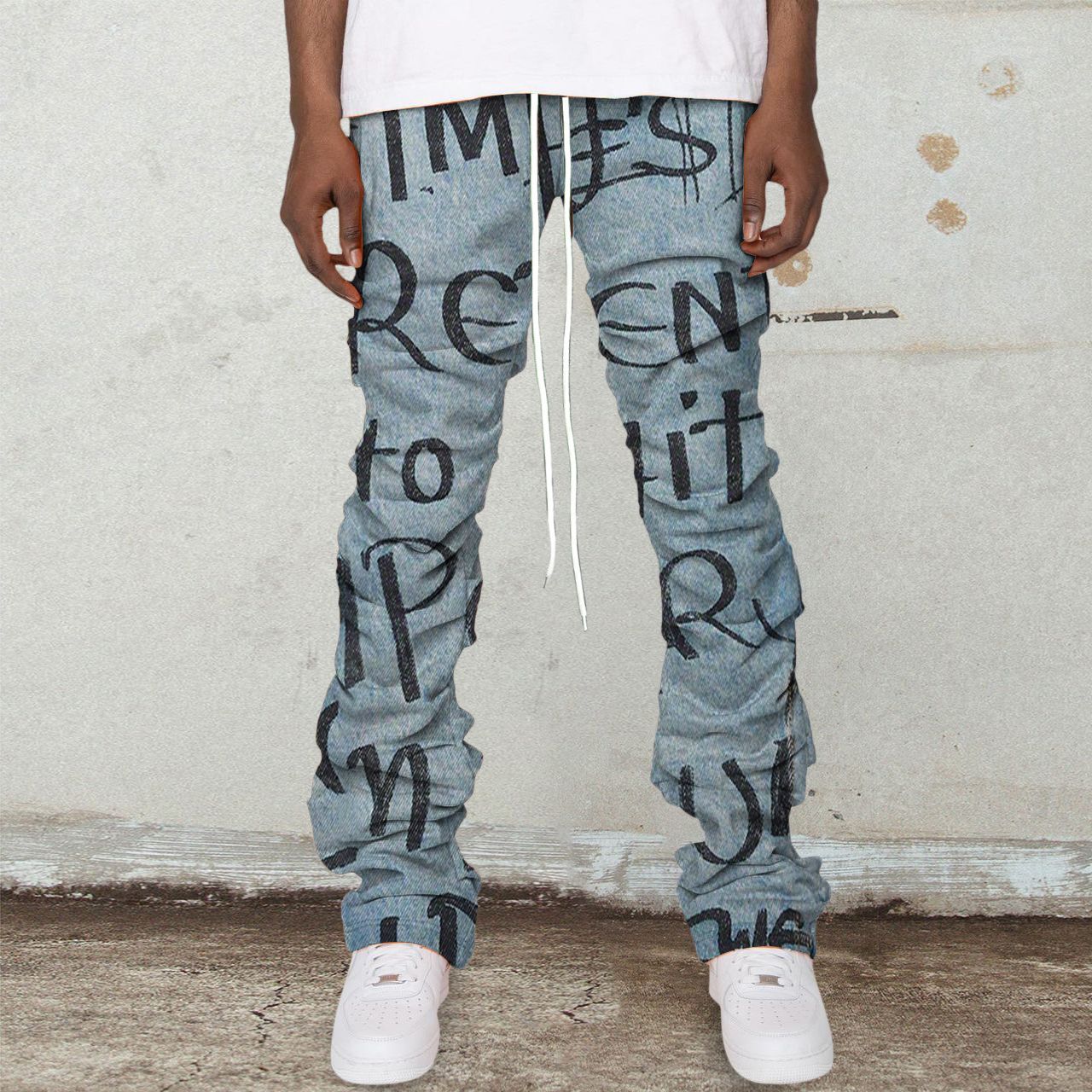 Hip Hop Graffiti Fashion Flared Pants