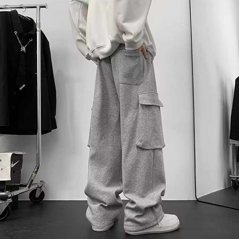 Hip Hop Drawstring Pocket Casual Pants