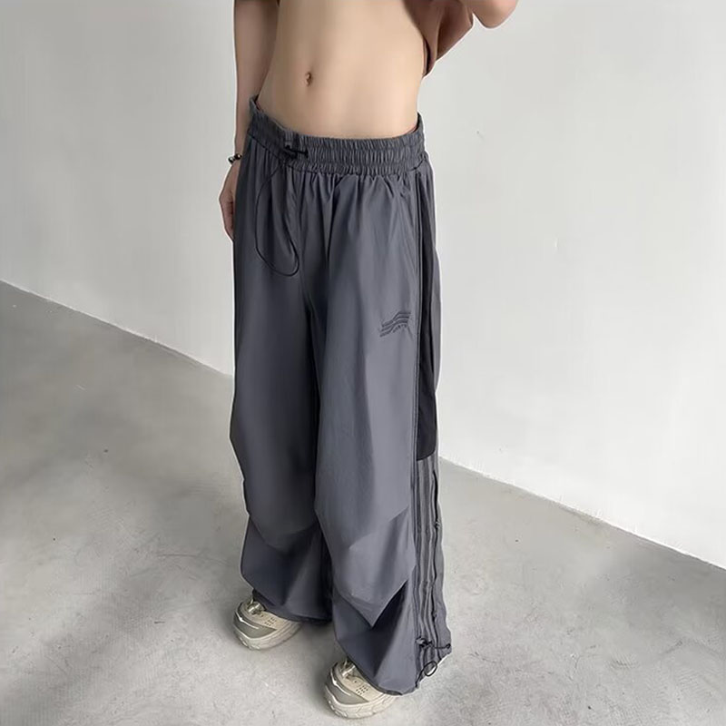 Striped Colorblock Trend Pleated Casual Pants