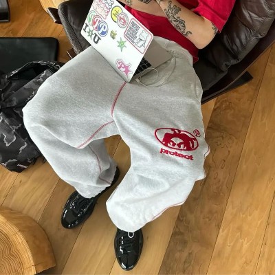 Hipster Fashion Embroidered Sweatpants