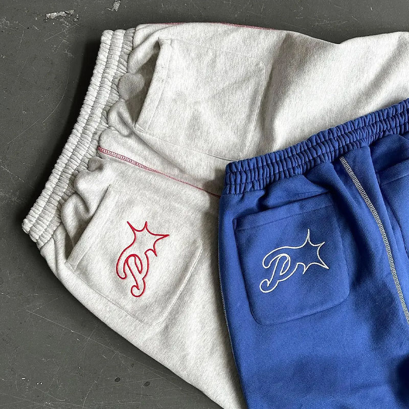 Hipster Fashion Embroidered Sweatpants