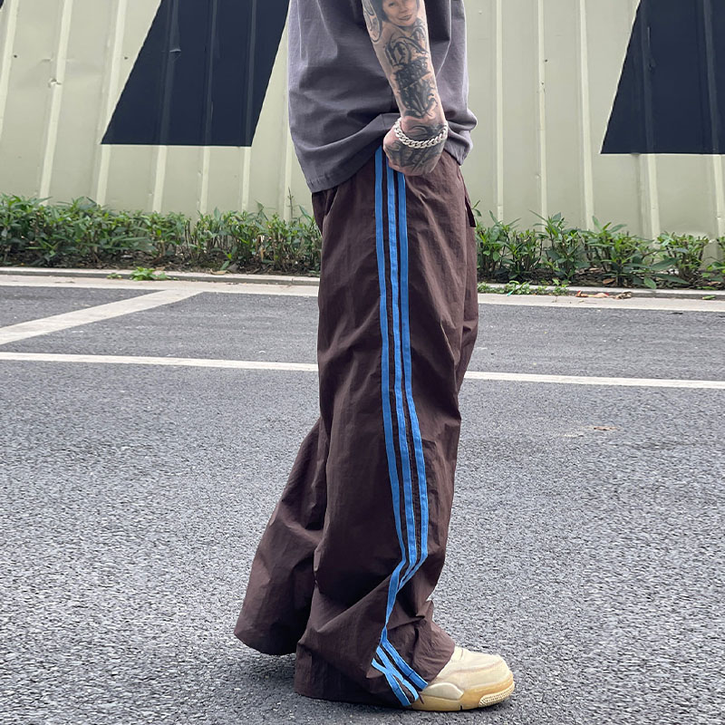 Vintage Quick Dry Striped Casual Pants