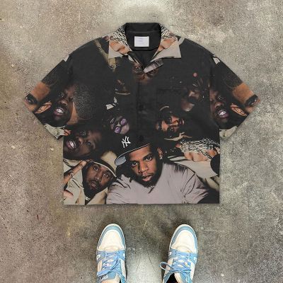 Hip Hop Trend 3D Digital Print Shirt