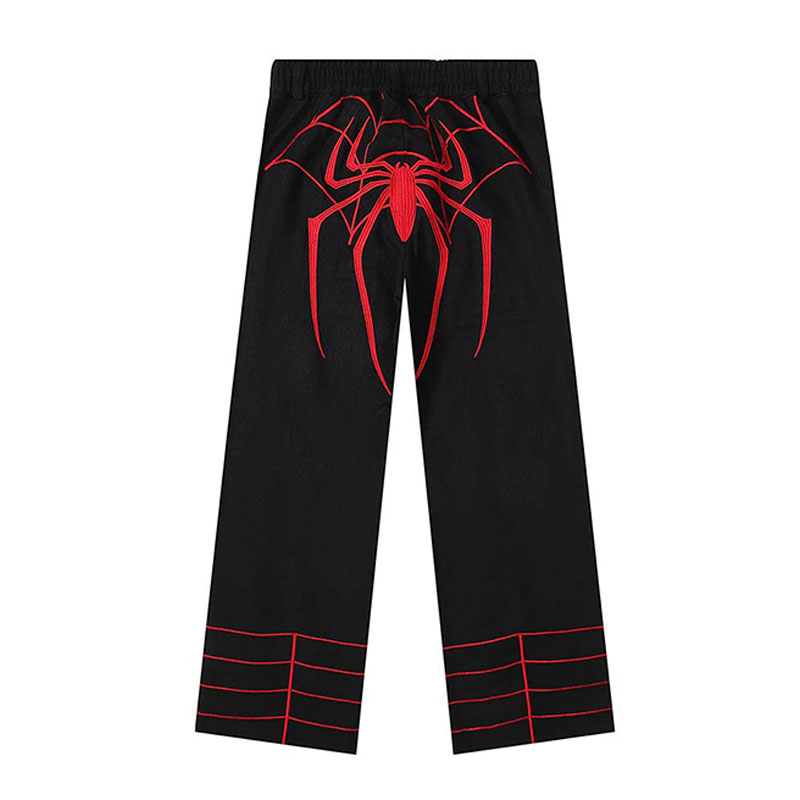 Y2K Hip Hop Spider Patch Embroidered Jeans