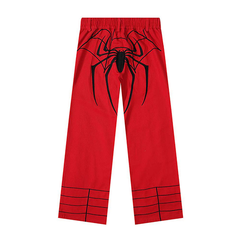 Y2K Hip Hop Spider Patch Embroidered Jeans