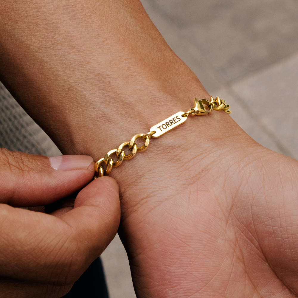 6mm Custom Name Cuban Bracelet in Gold